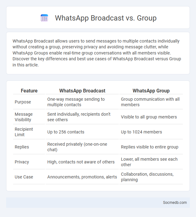 WhatsApp Broadcast vs. Group - What is The Difference?
