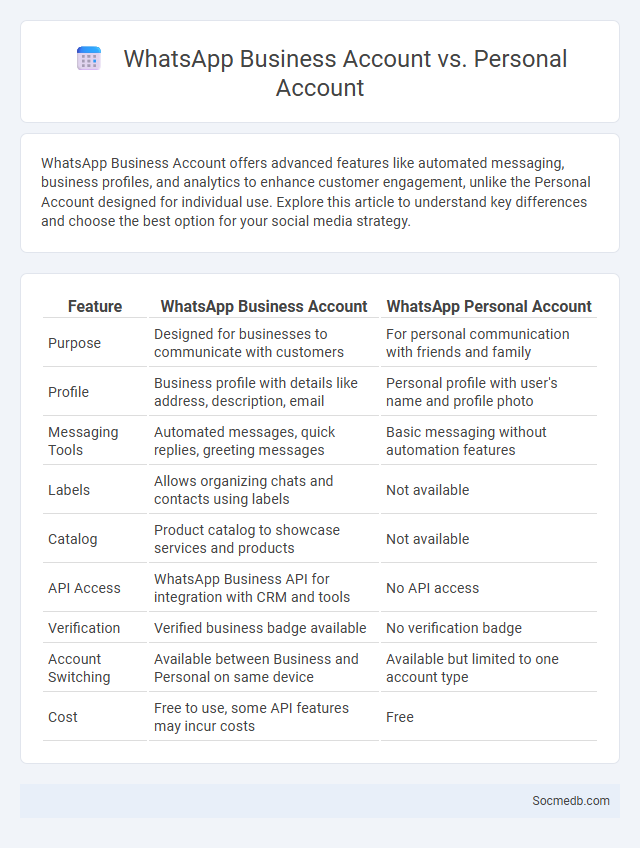 WhatsApp Business Account vs. Personal Account - What is The Difference?