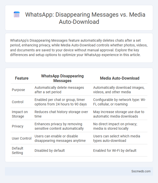 WhatsApp: Disappearing Messages vs. Media Auto-Download - What is The Difference?