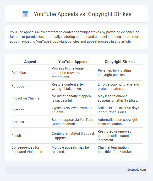 YouTube Appeals vs. Copyright Strikes - What is The Difference?