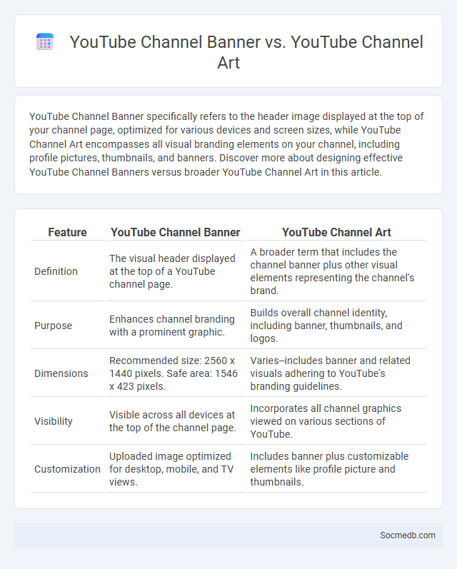 YouTube Channel Banner vs. YouTube Channel Art - What is The Difference?