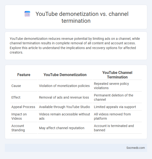 YouTube demonetization vs. channel termination - What is The Difference?