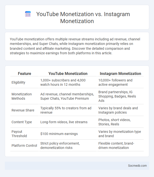 YouTube Monetization vs. Instagram Monetization - What is The Difference?