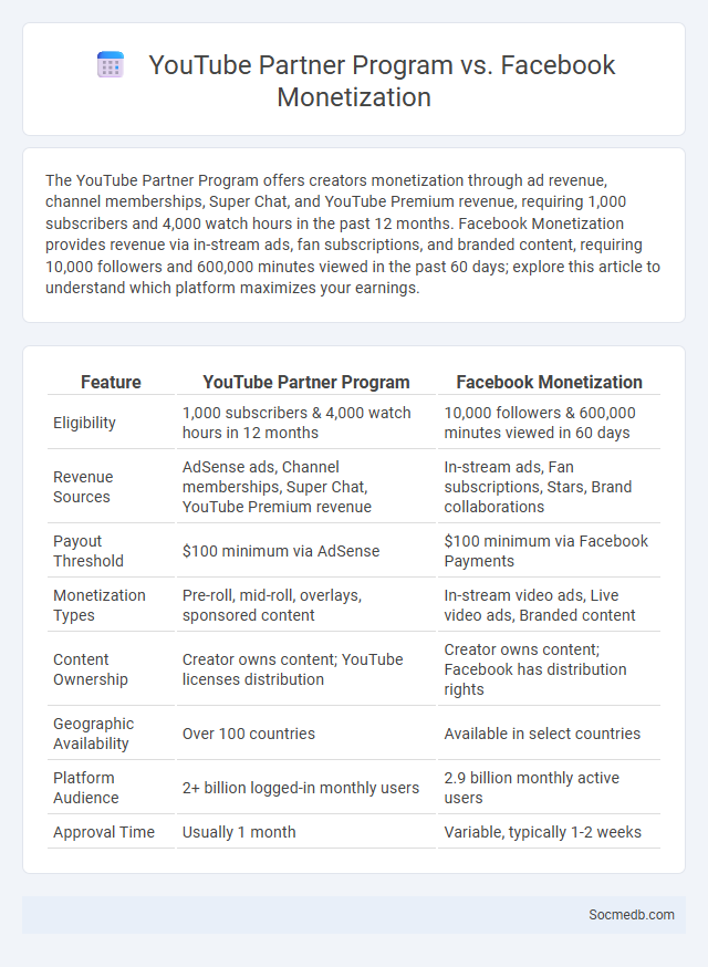 YouTube Partner Program vs. Facebook Monetization - What is The Difference?