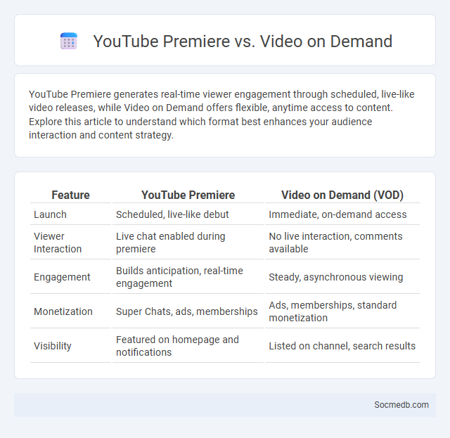 YouTube Premiere vs. Video on Demand - What is The Difference?