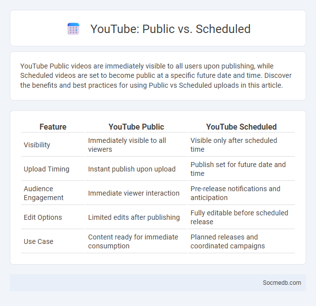 YouTube: Public vs. Scheduled - What is The Difference?