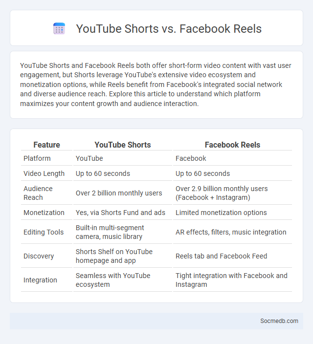 YouTube Shorts vs. Facebook Reels - What is The Difference?