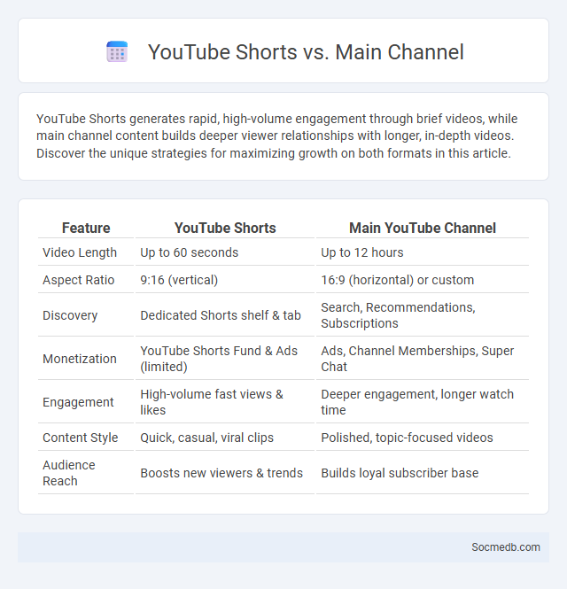 YouTube Shorts vs. Main Channel - What is The Difference?