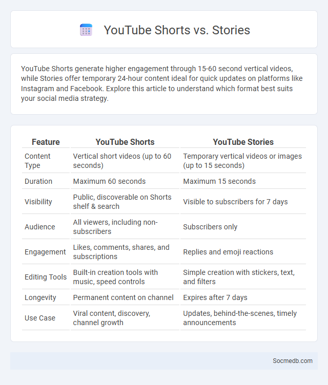 YouTube Shorts vs. Stories - What is The Difference?