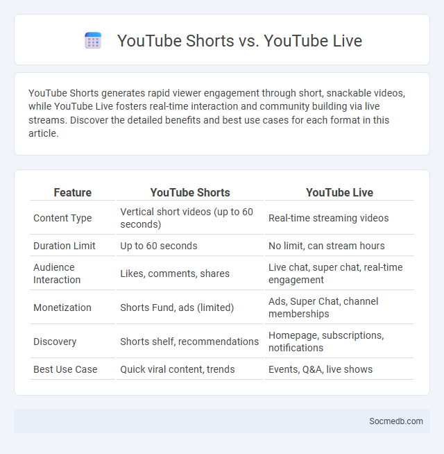 YouTube Shorts vs. YouTube Live - What is The Difference?