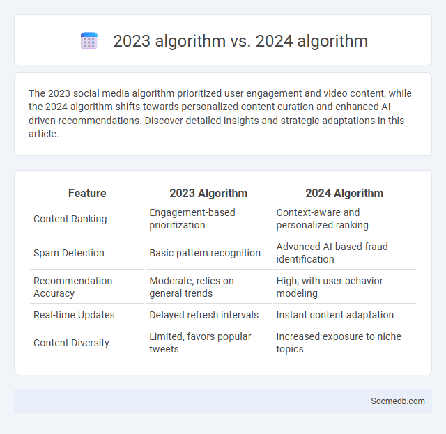 2023 algorithm vs. 2024 algorithm - What is The Difference?