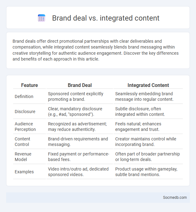Brand deal vs. integrated content - What is The Difference?