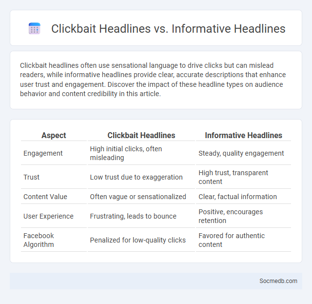 Clickbait Headlines vs. Informative Headlines - What is The Difference?