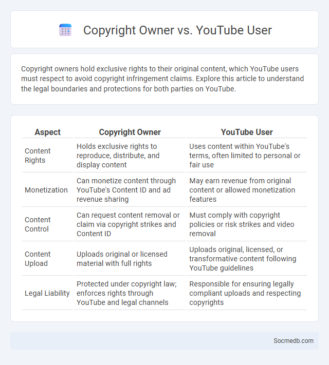 Copyright Owner vs. YouTube User - What is The Difference?