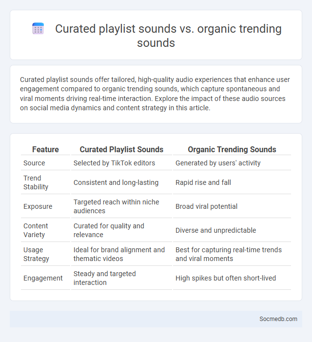 Curated playlist sounds vs. organic trending sounds - What is The Difference?