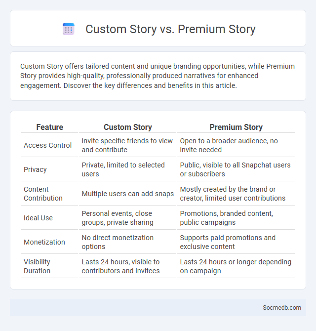 Custom Story vs. Premium Story - What is The Difference?