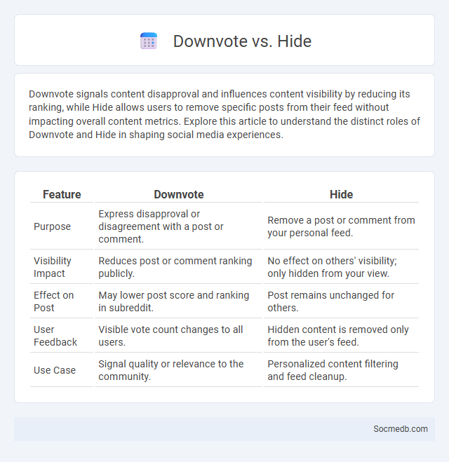 Downvote vs. Hide - What is The Difference?