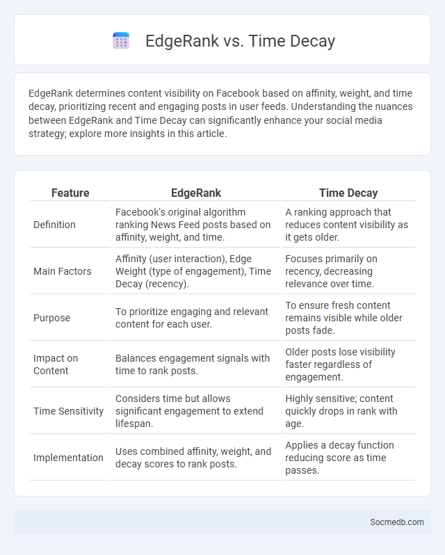 EdgeRank vs. Time Decay - What is The Difference?