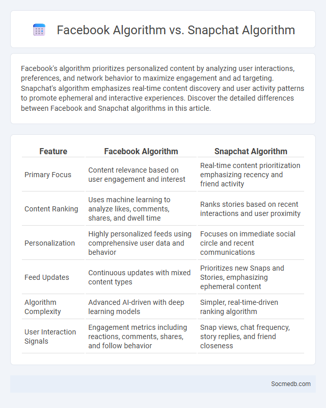 Facebook Algorithm vs. Snapchat Algorithm - What is The Difference?