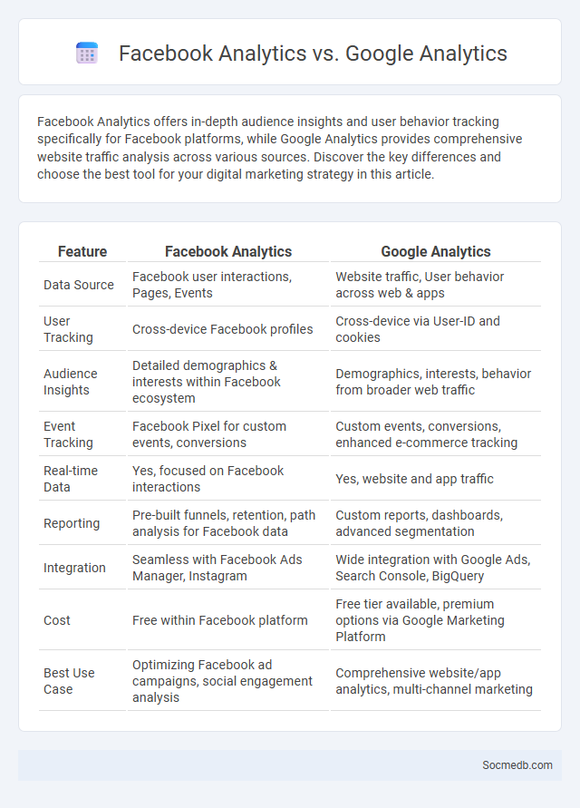 Facebook Analytics vs. Google Analytics - What is The Difference?