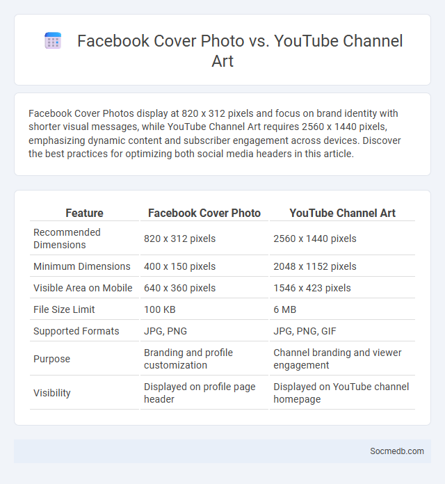 Facebook Cover Photo vs. YouTube Channel Art - What is The Difference?