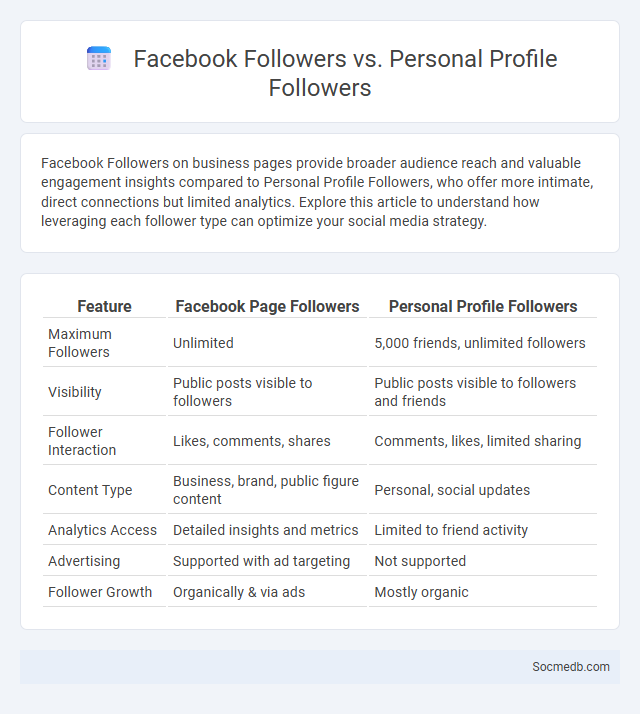 Facebook Followers vs. Personal Profile Followers - What is The Difference?