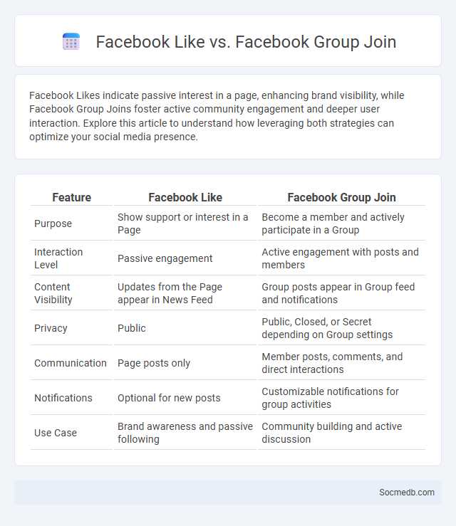 Facebook Like vs. Facebook Group Join - What is The Difference?