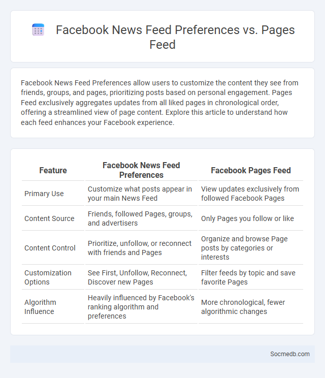 Facebook News Feed Preferences vs. Pages Feed - What is The Difference?