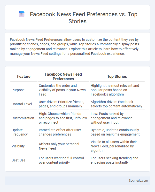 Facebook News Feed Preferences vs. Top Stories - What is The Difference?