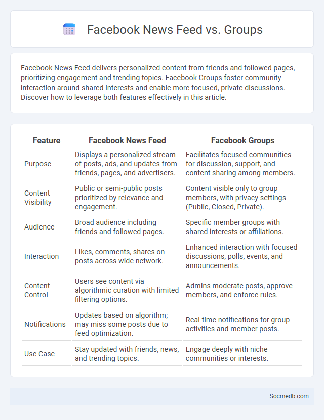 Facebook News Feed vs. Groups - What is The Difference?