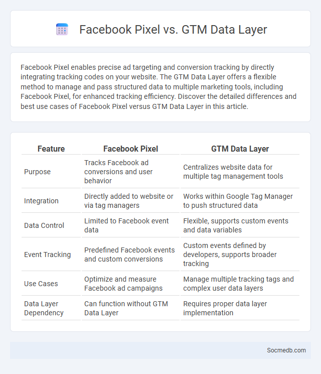 Facebook Pixel vs. GTM Data Layer - What is The Difference?