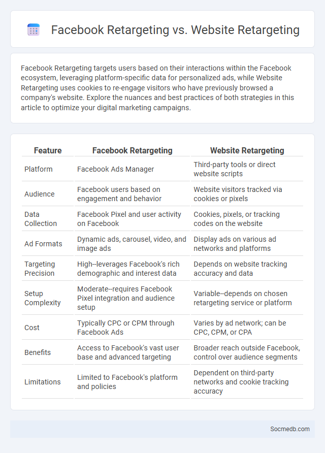 Facebook Retargeting vs. Website Retargeting - What is The Difference?