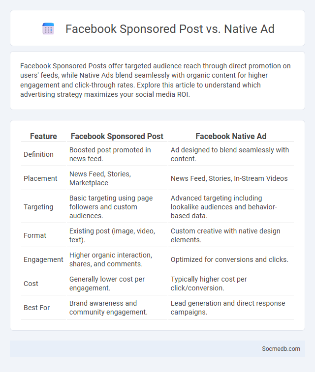 Facebook Sponsored Post vs. Native Ad - What is The Difference?