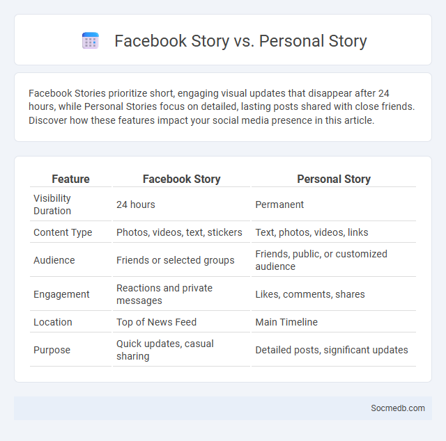 Facebook Story vs. Personal Story - What is The Difference?
