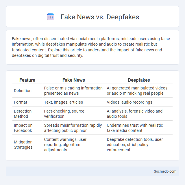Fake News vs. Deepfakes - What is The Difference?