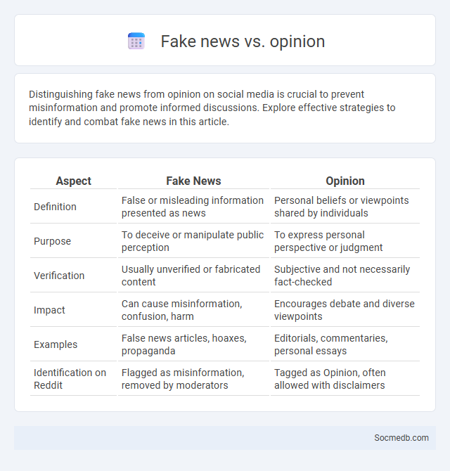 Fake news vs. opinion - What is The Difference?