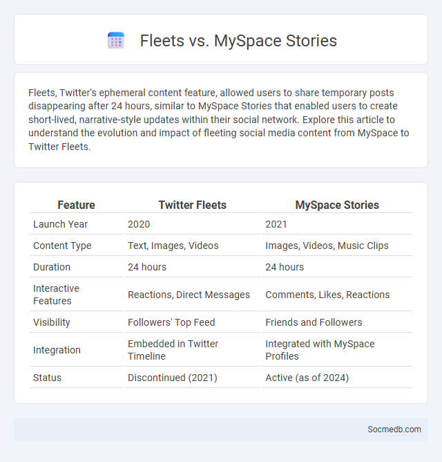 Fleets vs. MySpace Stories - What is The Difference?