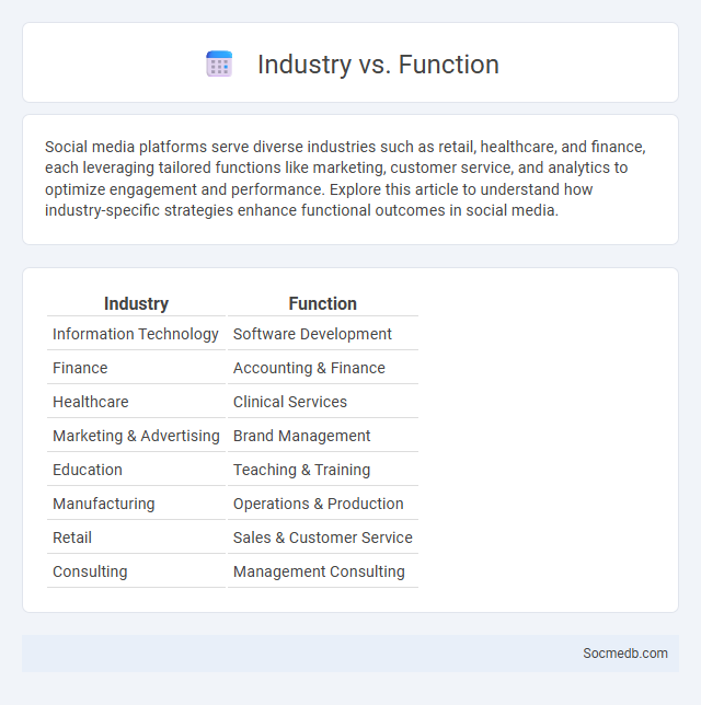 Industry vs. Function - What is The Difference?