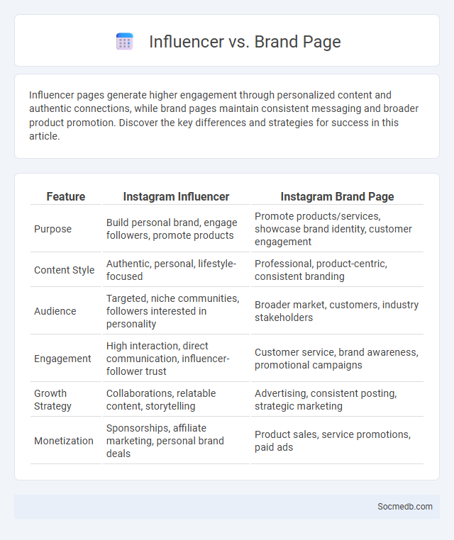Influencer vs. Brand Page - What is The Difference?
