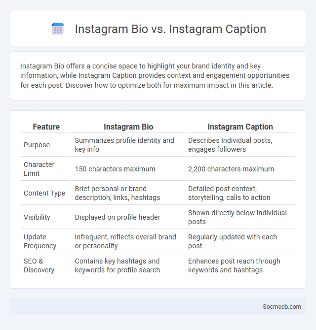 Instagram Bio vs. Instagram Caption - What is The Difference?