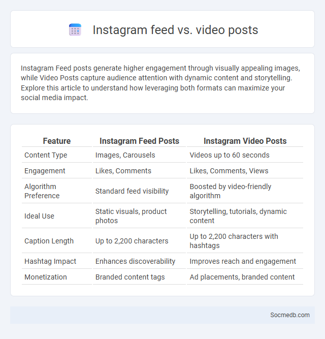 Instagram feed vs. video posts - What is The Difference?