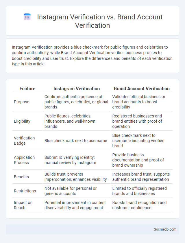 Instagram Verification vs. Brand Account Verification - What is The Difference?