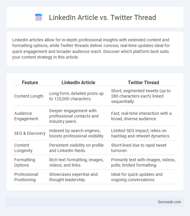 LinkedIn Article vs. Twitter Thread - What is The Difference?