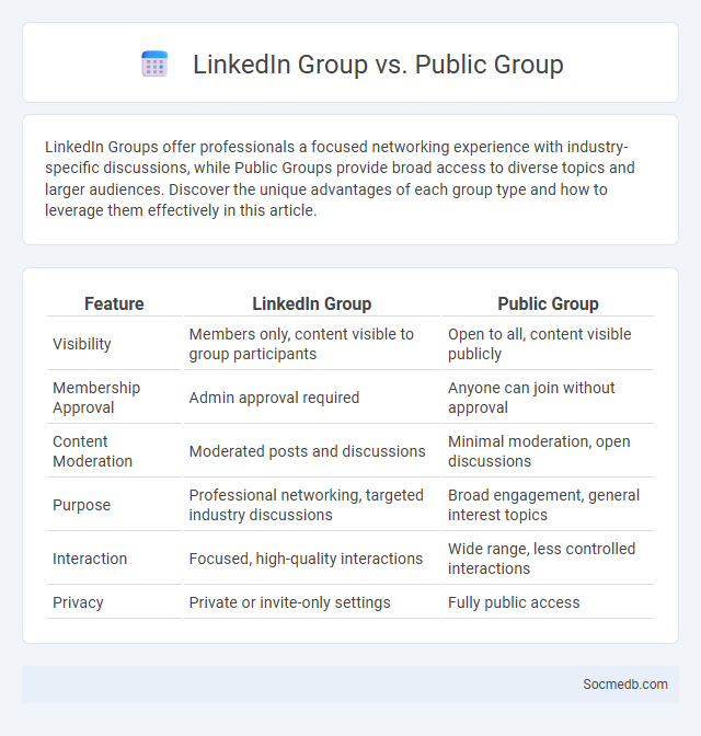 LinkedIn Group vs. Public Group - What is The Difference?