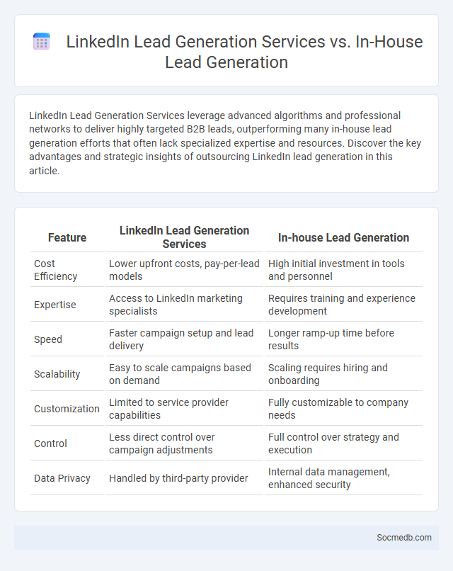 LinkedIn Lead Generation Services vs. In-House Lead Generation - What is The Difference?