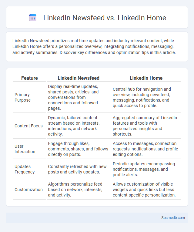 LinkedIn Newsfeed vs. LinkedIn Home - What is The Difference?