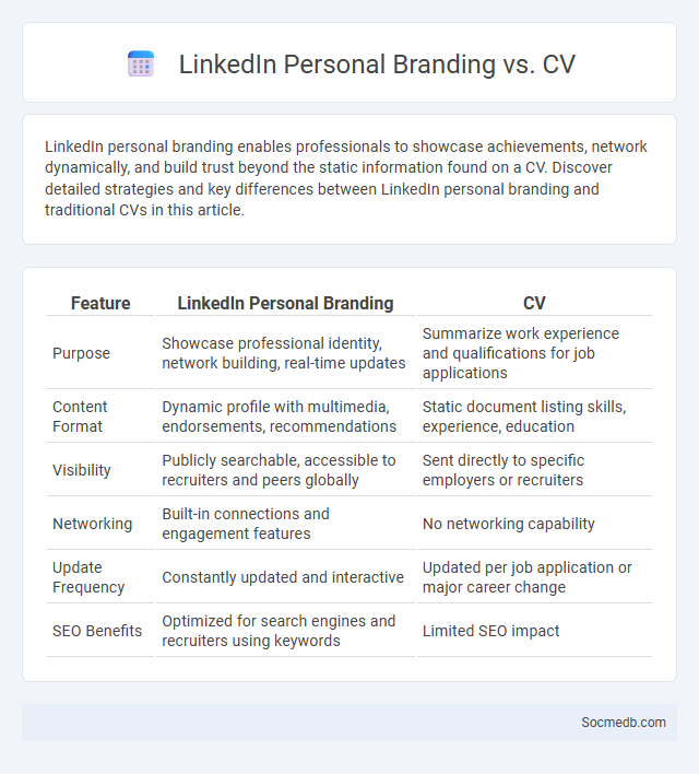 LinkedIn Personal Branding vs. CV - What is The Difference?