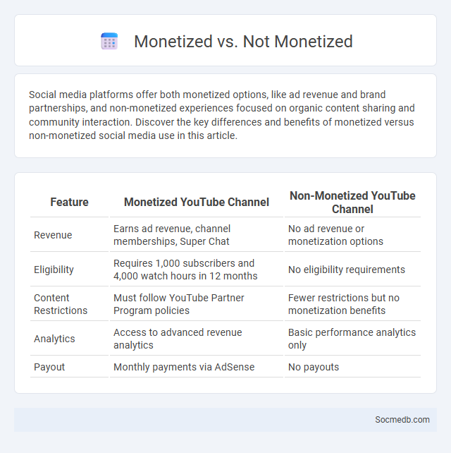 Monetized vs. Not Monetized - What is The Difference?