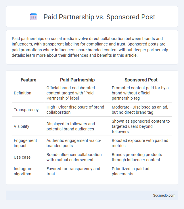 Paid Partnership vs. Sponsored Post - What is The Difference?