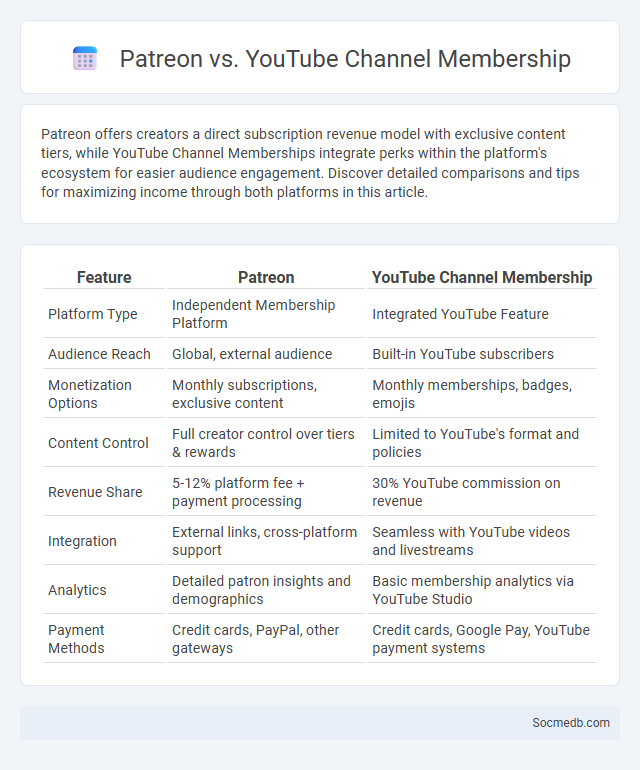 Patreon vs. YouTube Channel Membership - What is The Difference?